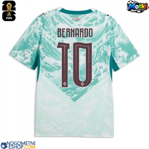 Moški Nogometni dresi Portugalska Bernardo Silva #10 Gostujoči SP 2026 Kratek Rokav